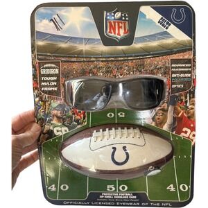 New NFL Indianapolis Colts Black Mens Sunglasses Polarized Lens Protective Case